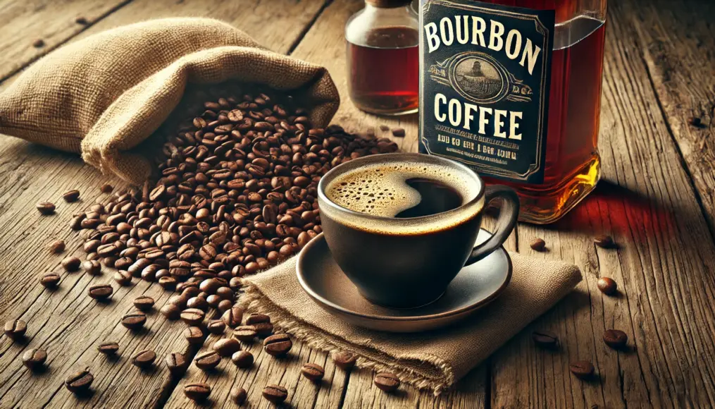 A cup of Bourbon coffee, highlighting its rich and sweet flavor