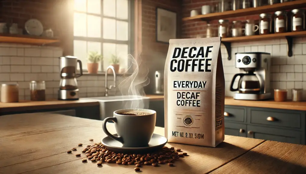 Decaf coffee perfect for everyday use