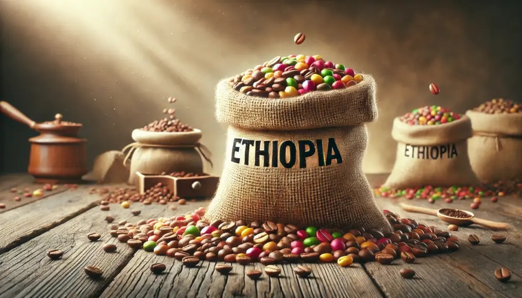 Ethiopian coffee beans