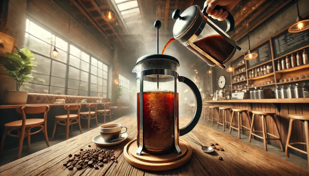 French press brewing process