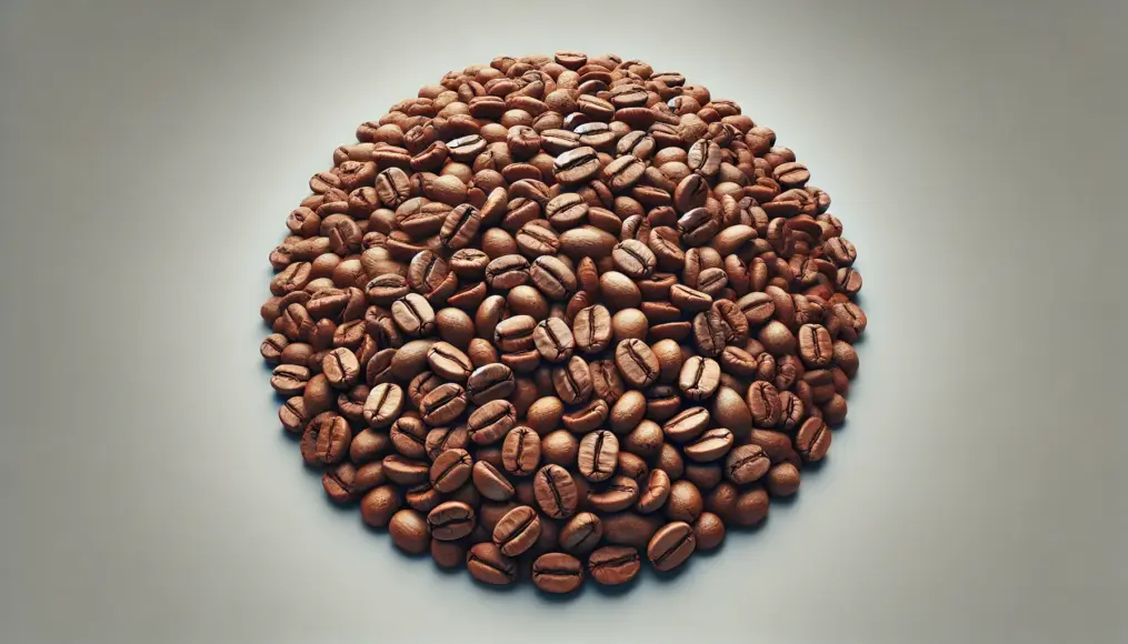 Liberica coffee beans showcasing their uniquely large size and shape