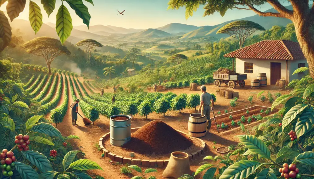 A South American coffee farm embracing organic cultivation methods