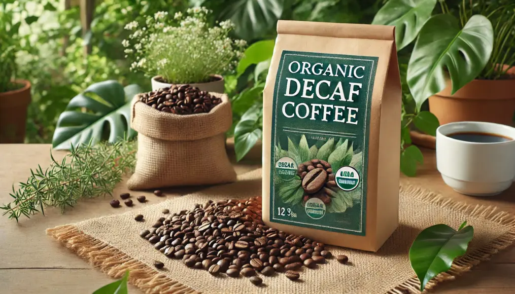 Organic decaf coffee beans