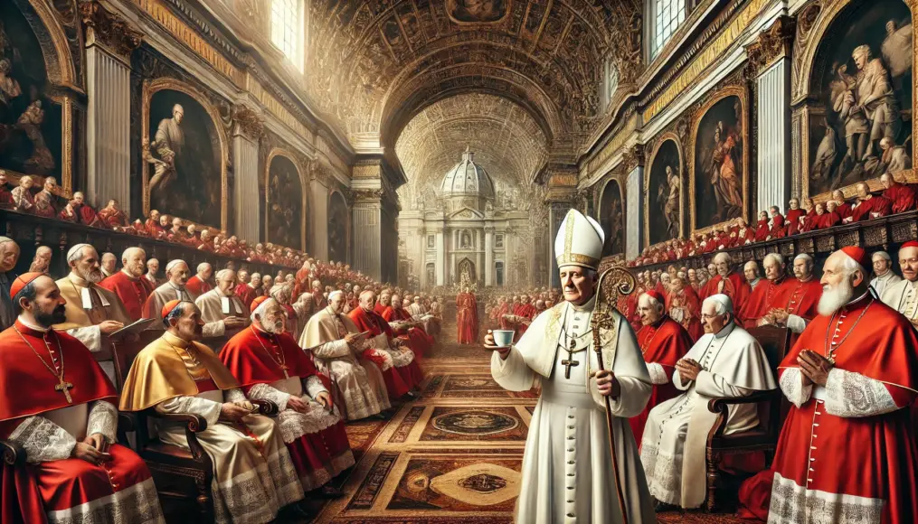 Pope Clement VIII tasting coffee