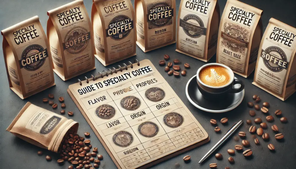 An array of specialty coffee options