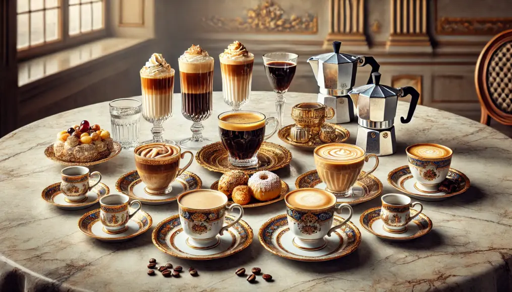 Wiener Mélange and Einspänner served in classic cups