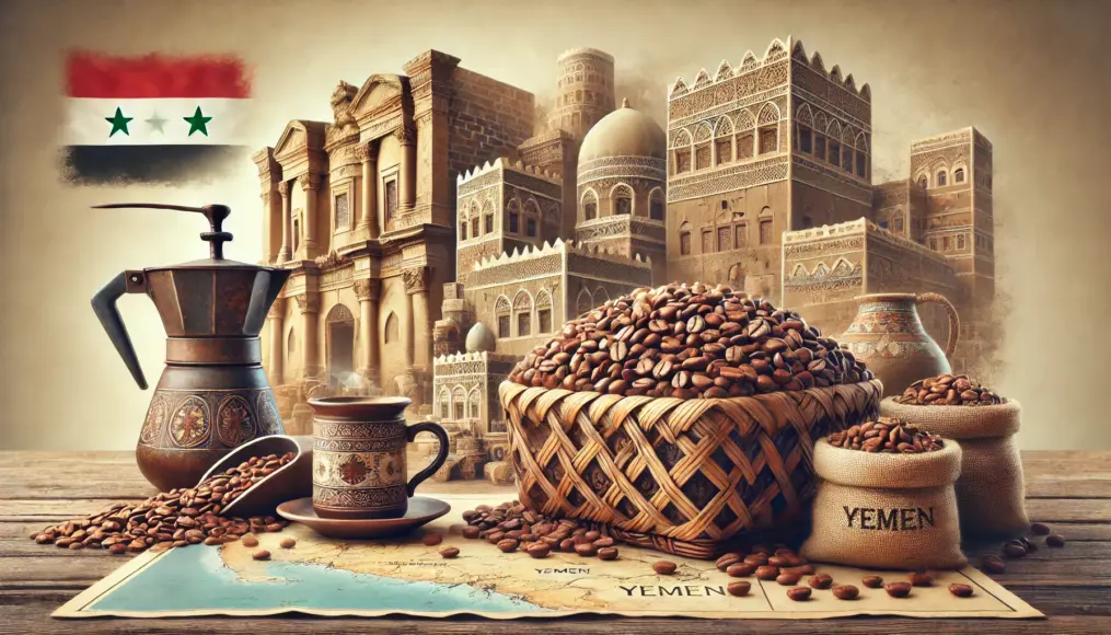 Photo illustrating the historical connection between Yemen and Mocha coffee